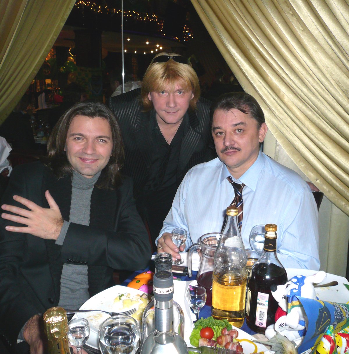 Новый год 2008 с Дмитрием Маликовым и Сергеем Козловым