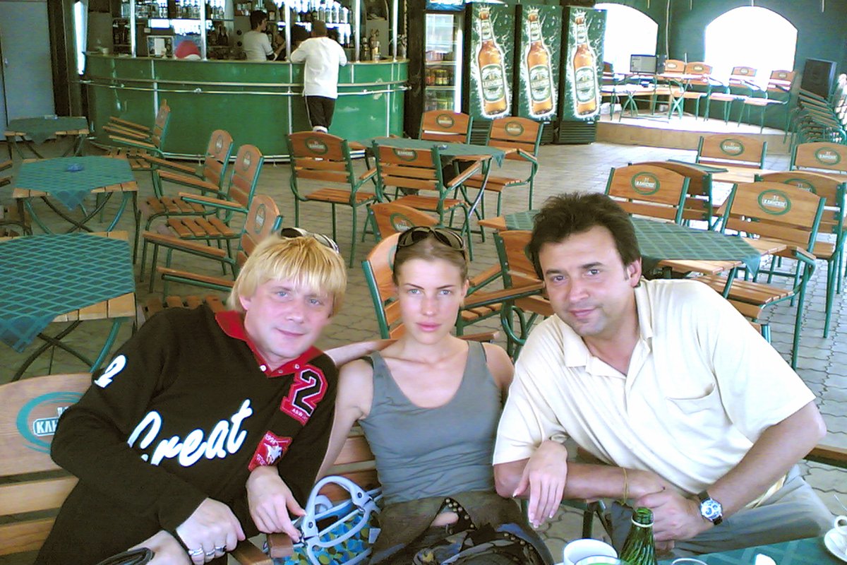 С Леной Белоусовой и Сергеем Шустицким