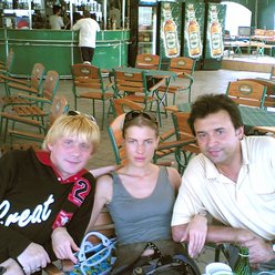 С Леной Белоусовой и Сергеем Шустицким